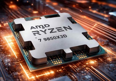 foto Amd Ryzen 7 9850x3d