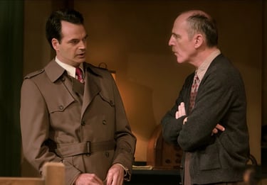 with Michael Leigh Cook as Mr. Kraler and Brian Scott as Otto Frank