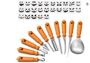 a set of halloween themed halloween pumpkins and pumpkins