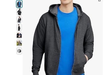Zip-Up Hoodie, EcoSmart Fleece Full-Zip Hoodie