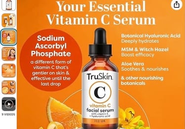 vitamin c, anti aging, facial serum, hyaluronic acid, brightening serum