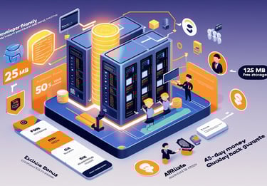 a big data center with a lot of data and information about WebHostMost