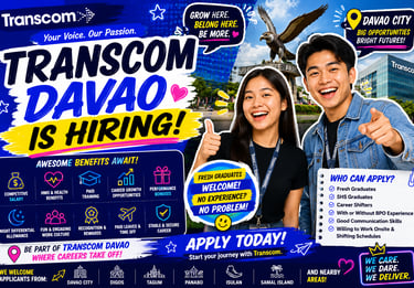transcom davao davao jobs hiring davao hiring davao city jobs job hiring davao alorica davao ibex da
