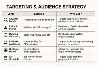 Microsoft ads targeting and audience strategy