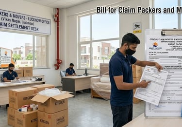 Bill for Claim Packers and Movers in Hazratganj  Lucknow