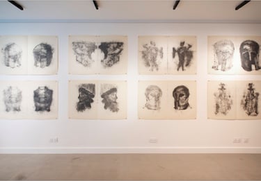 Double altéré Maxime Allain Lise Terdjman fragments graphite musée Picardie Chère Louise casque 