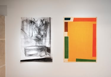 Double altéré Maxime Allain MArine Bikard Lise Terdjman fusain dessin pastel sylvia plante