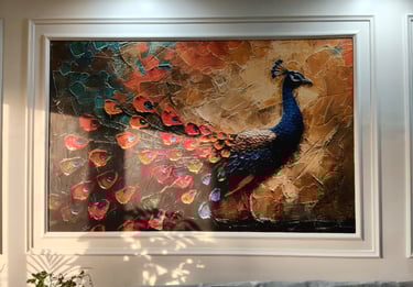 Wallpaper And Charcoal Moulding Design