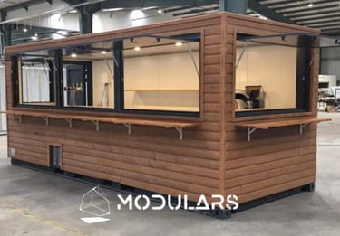 Modulo comercial tienda heladeria cafeteria lavanderia restaurante oficina barberia local modular C9