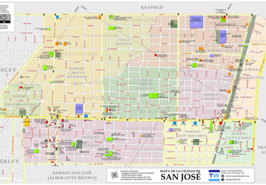 Mapa de San José Temperley