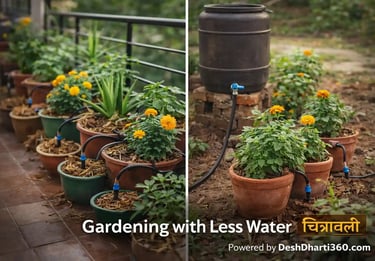 Water-efficient home gardening in small urban and rural spaces