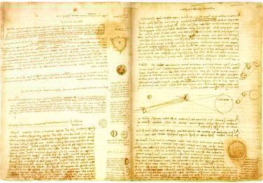 Scientific drawings by Leonardo da Vinci (1506–1510)