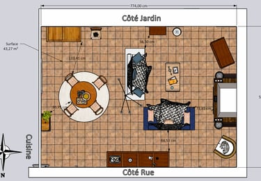 Plan d'agencement séjour