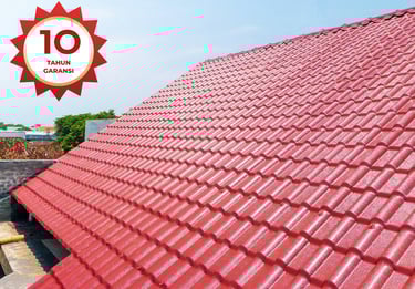 Genteng uPVC Royalroof adalah Genteng bergaransi 10 tahun
