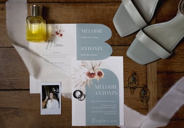 Flat lay mariage bourges