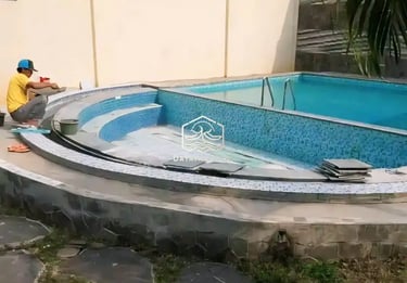 renovasi kolam renang, perbaikan kebocoran pada kola renang