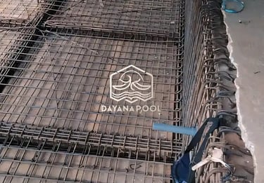 proses pembuatamn kolam renang tahap pengecoran kolam renang