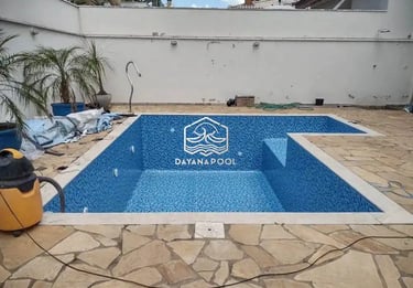 Kolam renang dengan desain minimalis dan fungsuonal di Jakarta Utara buatan dayanapool
