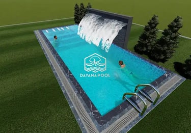 Desain 3D kolam renang impian di Bandung oleh DayanaPool.