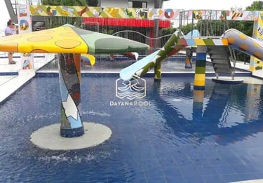 Kolam renang anak dengan desain yang aman