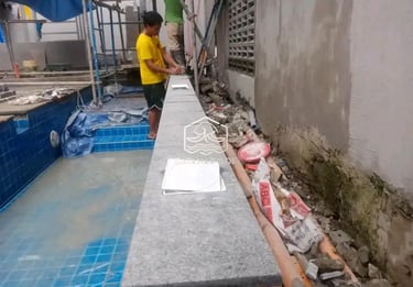 Pembuatan kolam renang di daerah Banten oleh tim dayanapool