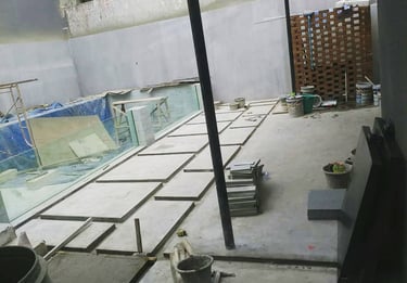 Pembuatan kolam renang di daerah Temanggung oleh tim dayanapool