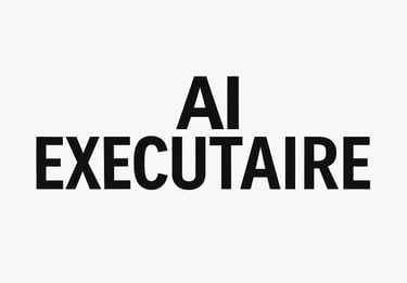 AI Executaire platform logo — intelligent assistant for digital business growth and automation.