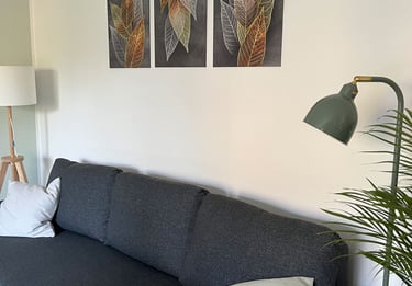 Wohnzimmer der neuen FeWo 4 (Schlafsofa)