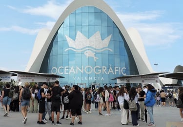 Oceanogràfic, acuario más grande de Europa en Valencia.