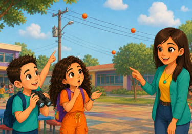 Pra que servem aquelas bolas laranja nos fios de energia?