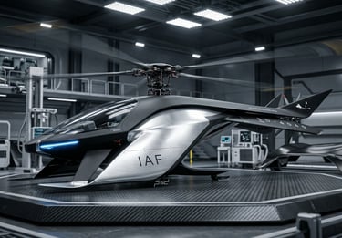futuristic helicopter drone concept inspired by hummingbird, biomimicry, aviation design, VTOL, AI