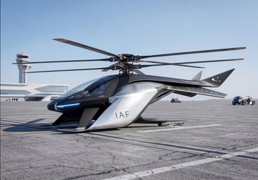 futuristic helicopter drone concept inspired by hummingbird, biomimicry, aviation design, VTOL, AI