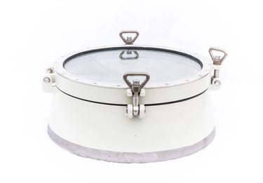 Large 450mm opening porthole Steel and stainless