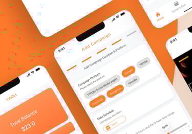 Advyro Advertising App on Orange background