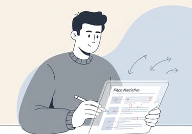 Investor identifying gaps in founder storytelling that signal missing reasoning or hidden risk.