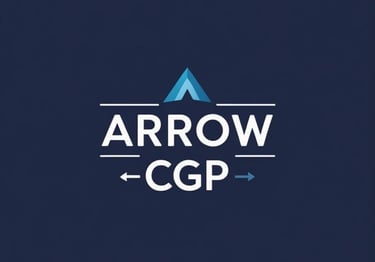 "ARROW" est écrit dans une police Serif. C'est le langage visuel de la confiance, de la tradition