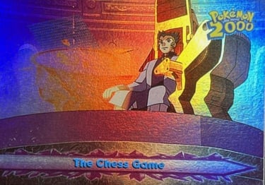 15 The Chess Game Topps Pokémon The Movie 2000 rainbow foil