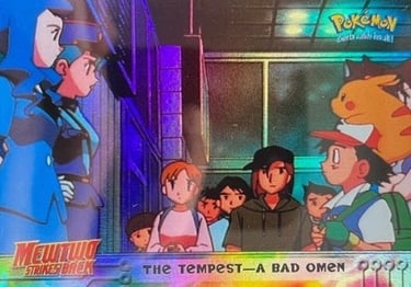 15 The Tempest A Bad Omen Topps Pokémon The First Movie rainbow foil