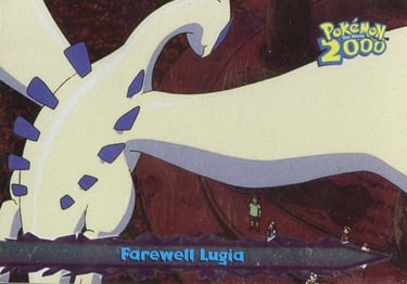 68 Farewell Lugia Topps Pokémon The Movie 2000 silver foil