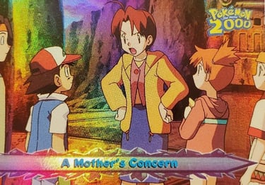 69 A Mother's Concern Topps Pokémon The Movie 2000 rainbow foil