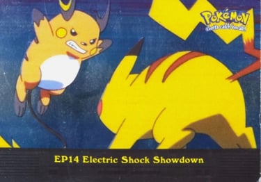 EP14 Electric Shock Showdown Topps Pokémon series 2 US silver foil
