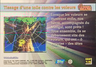 Snaps15 Tissage d'une toile contre les voleurs topps série 3 foil Jotho