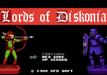 Lords of Diskonia Title Screen