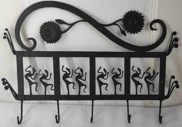 "Eco-friendly rustic tribal key hanger for wall–handcrafted home decor-for overseas demand"