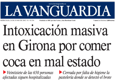 Intoxicació alimentària masiva a Girona