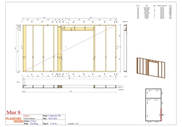 Plan de construction d'ossature bois