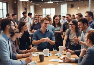 A graphic showing growth in sales and productivity.