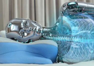 Illustrative diagram showing side sleeping posture and the importance of neck and spine support.