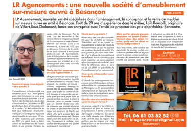 article de presse hebdo25 LR Agencements