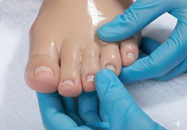 Professionelle Fußpflege, Fußbad, Fußmassage